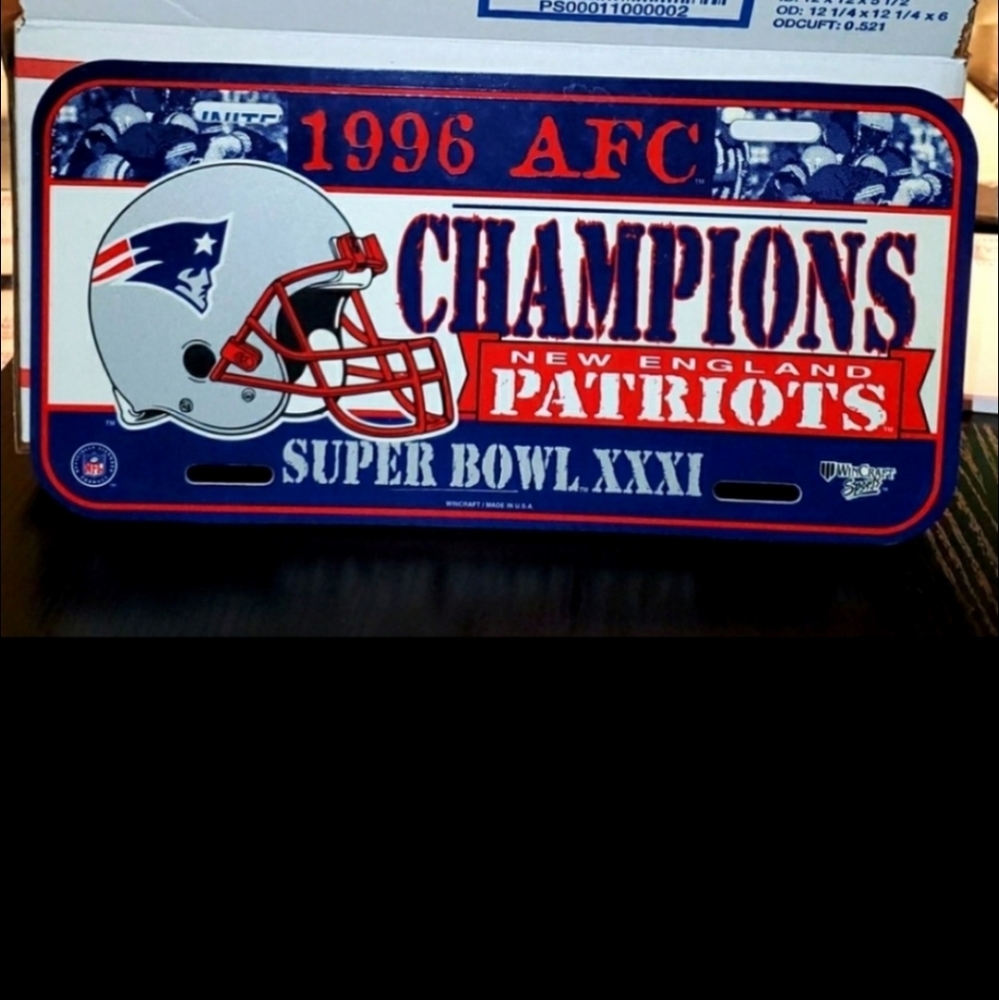 Patriots LICENSE PLATE  NEW
